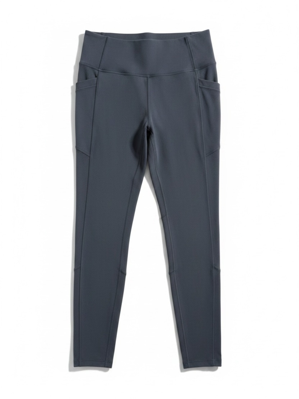Athleta High Rise Pocket Leggings Supplex Lycra Yoga Pants Gray Medium